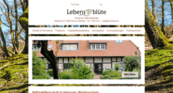 Desktop Screenshot of lebensbluete.de