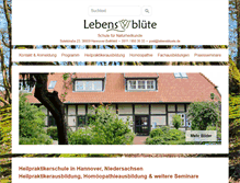 Tablet Screenshot of lebensbluete.de